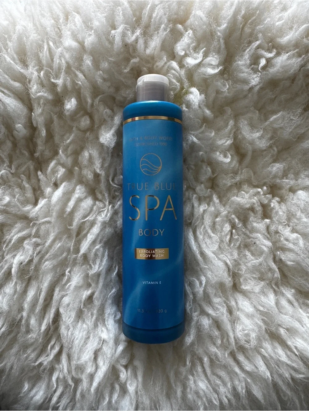 New BBW True Blue Spa Exfoliating Shower Gel Body Wash